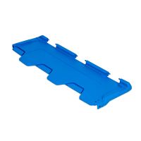 Krokodildeckel für Mehrwegbehälter CONICAL - blau - 1 Seite